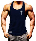 The Cross Vest Small Gym Clothing Bodybuilding Weight Training Lifting Workout Exercise Fitness Boxing Martial Arts Mma Gymwear Men Tank Top