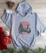 Retro Small Town Christmas Hoodie, Vintage Santa Crewneck, Winter Hoodie, Cute Holiday Crew, Christmas Hoodie, Xmas Design, Holiday Hoodie