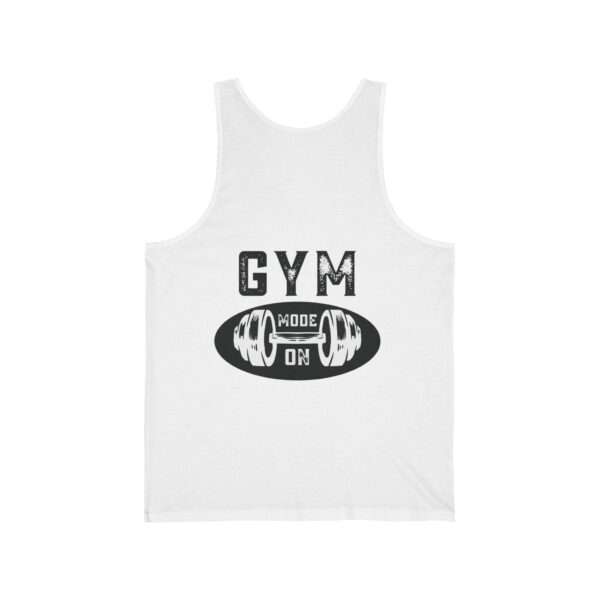 Men'S Gym Mode On Tank Top, Workout Fitness Muscle Tee, Weightlifting Exercise Shirt, Sport Athletic Sleeveless Top, Unisex Jersey Tank